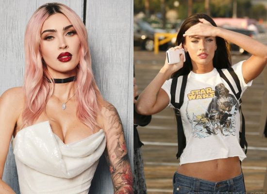 Current Photo and Old Photo of Megan Fox.
